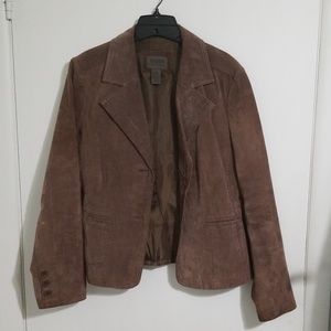 Brown Suede Jacket -size 10